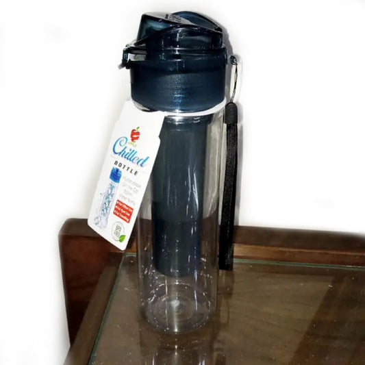 Leak-Proof 800ml Water Bottle With Integrated Ice Tube For Fresh And Cold Hydration