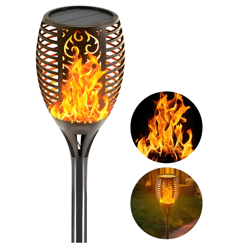 XF-6017 Solar Flame LED Light Lamp Enhance Your Outdoors With Stunning Decoration