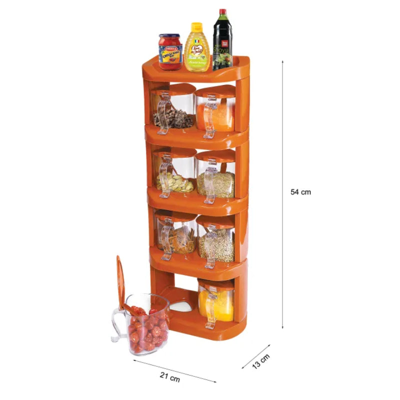 Pretty Neat 5 Tier New Vertical Style Spice Rack 8 PCs Set