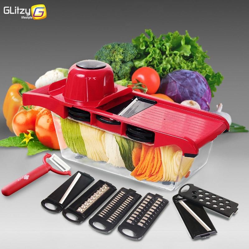 10 in 1 Mandoline Vegetable Slicer Cutter with Box