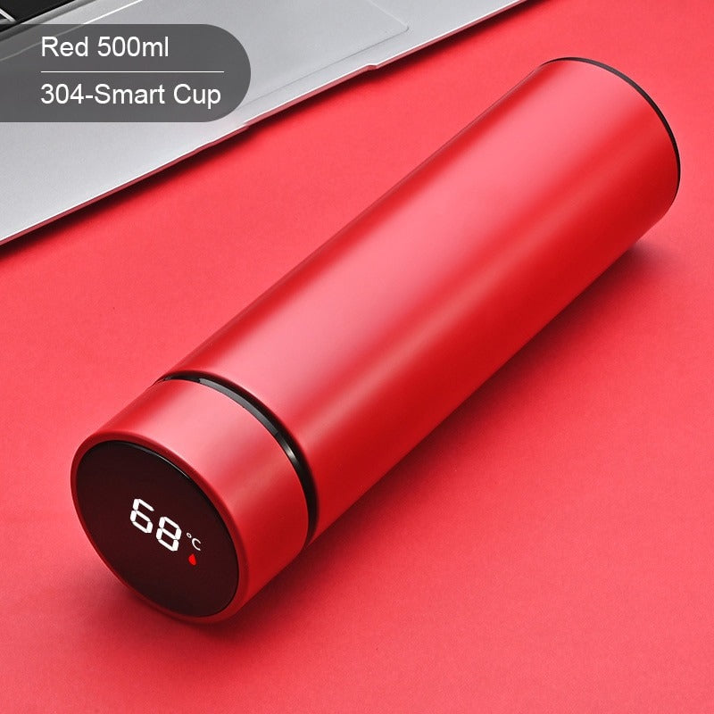 500ml Smart Water Bottle Intelligent Stainless Steel Thermos LED Temperature Display