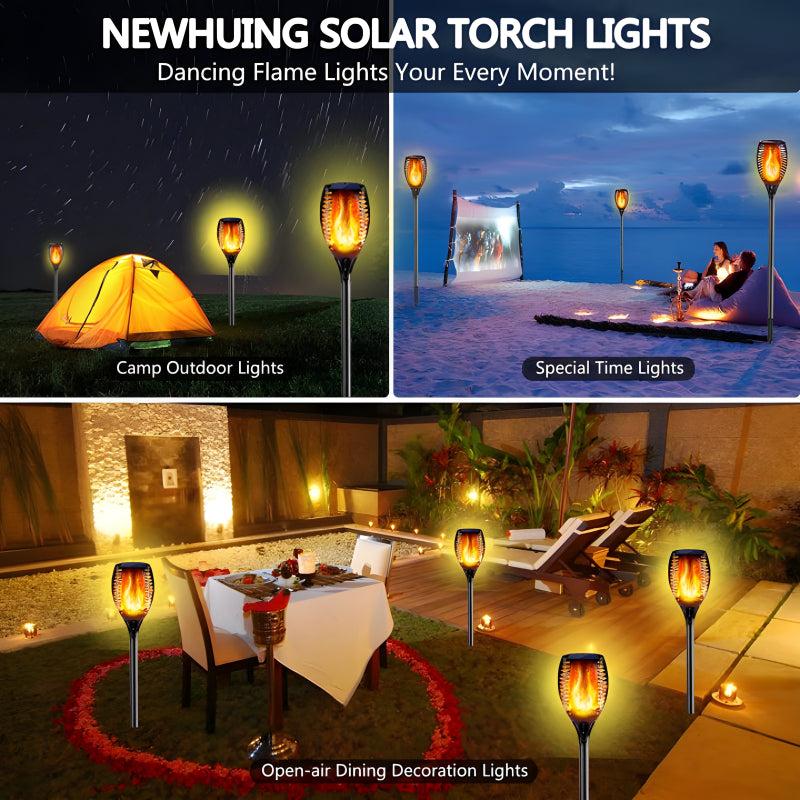 XF-6017 Solar Flame LED Light Lamp Enhance Your Outdoors With Stunning Decoration