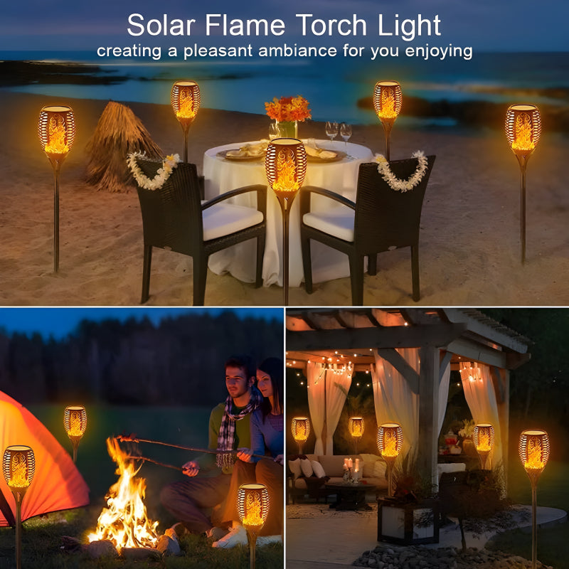 XF-6017 Solar Flame LED Light Lamp Enhance Your Outdoors With Stunning Decoration