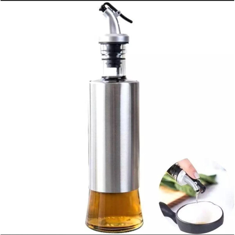 500ml High-Quality Stainless-Steel Covered Smart Glass Oil Bottle