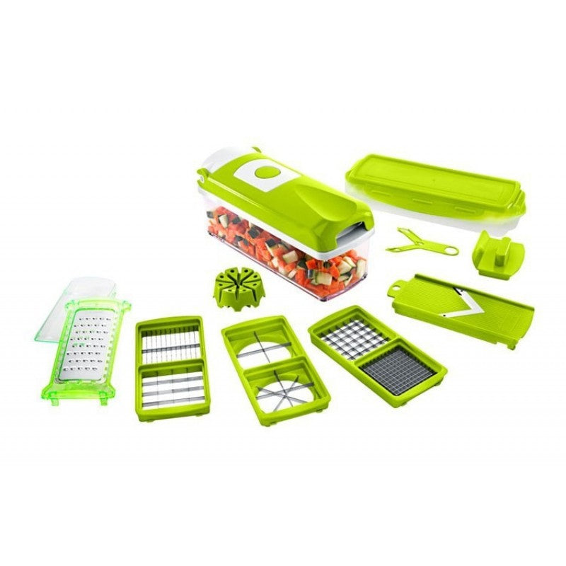 12pcs Set Nicer Dicer Plus Multi-Function Kitchen Tool Vegetables Fruits Dicer Food Slicer Cutter