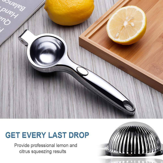 Hand-Operated Single Press Stainless Steel Lemon Squeezer