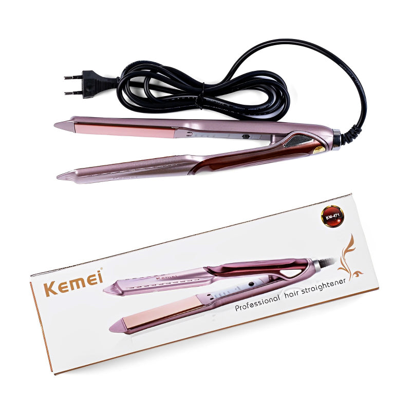 KM-471 Kemei Professional Hair Straightener With Temperature Control