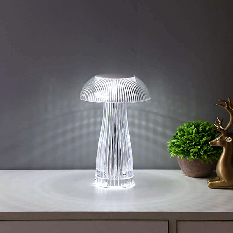 Mushroom Shape USB Rechargeable RGB Lighting Touch And Remote Control Table Lamp