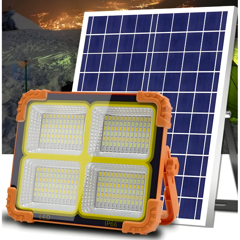 X8 Multifunctional Portable 1000W Solar LED Street Light High-Quality Rechargeable Off-Grid Private Lighting Solution