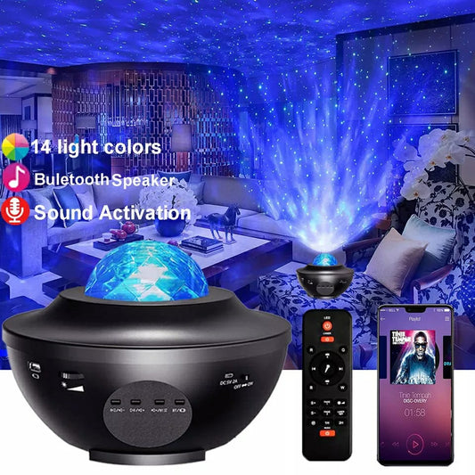 Projector Night Light Rotating Sky Moon Lamp Galaxy Lamps Home Bedroom