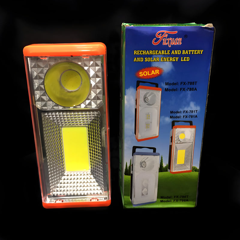 Versatile Mini Portable LED Emergency Lamp Rechargeable Battery And Solar Charging