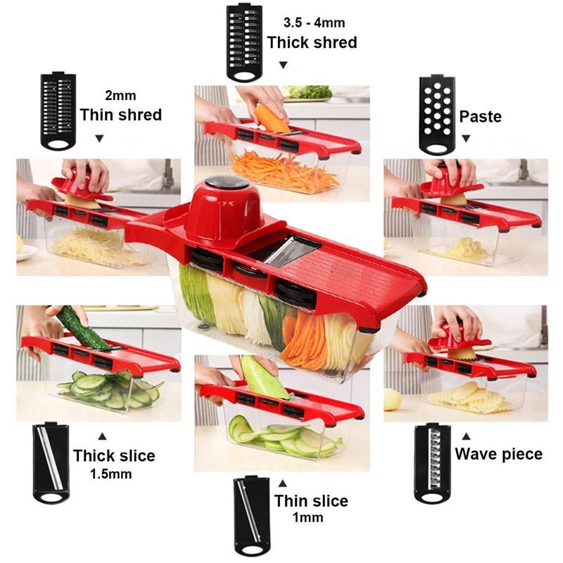 10 in 1 Mandoline Vegetable Slicer Cutter with Box