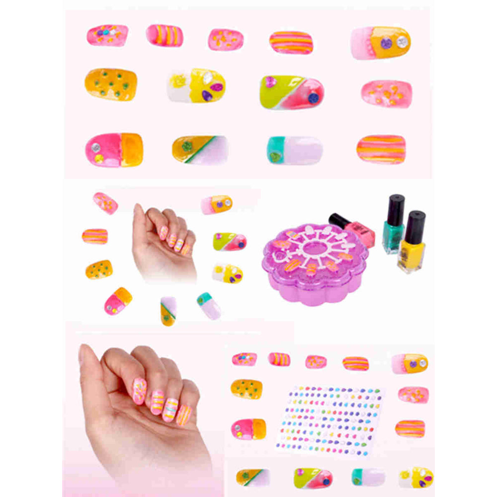 Nail Art Studio Girl’s Creator Fabulous Decorator Sparkling Nail Set