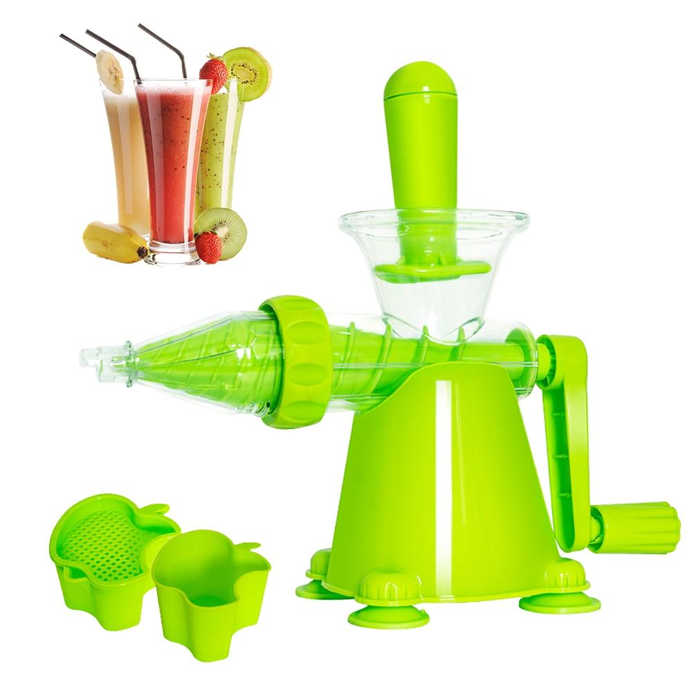 Multifunction Manual Hand Juicer Fruit Vegetable Extractor Portable DIY Kitchen Tools With Base