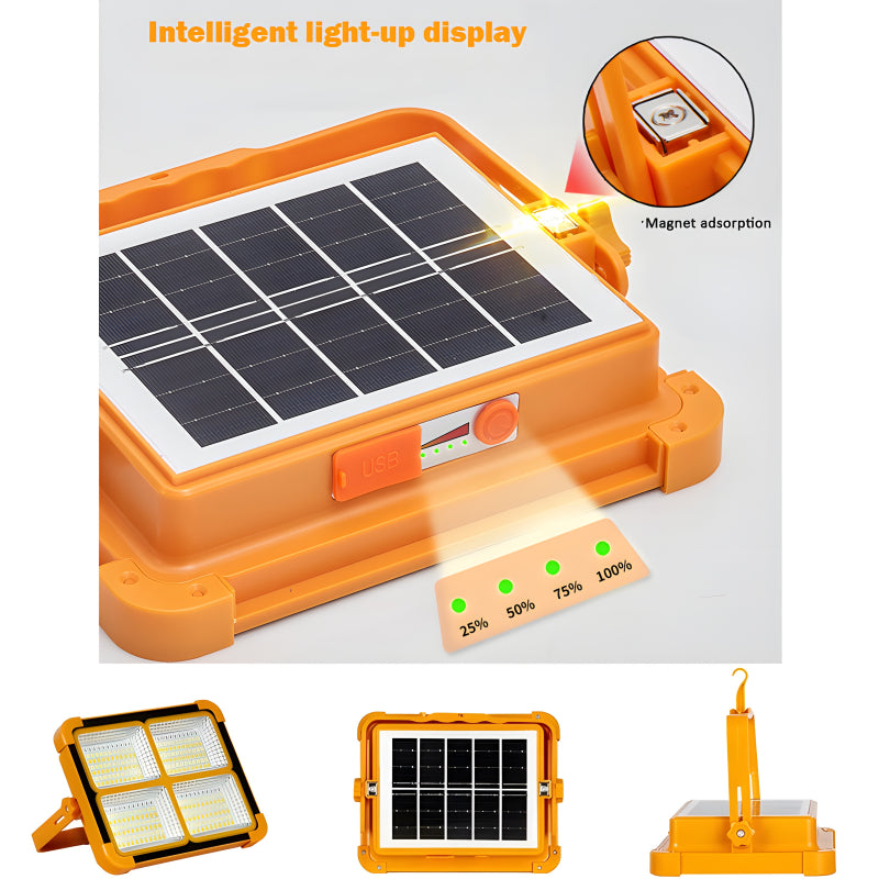 X8 Multifunctional Portable 1000W Solar LED Street Light High-Quality Rechargeable Off-Grid Private Lighting Solution