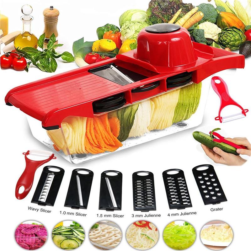 10 in 1 Mandoline Vegetable Slicer Cutter with Box