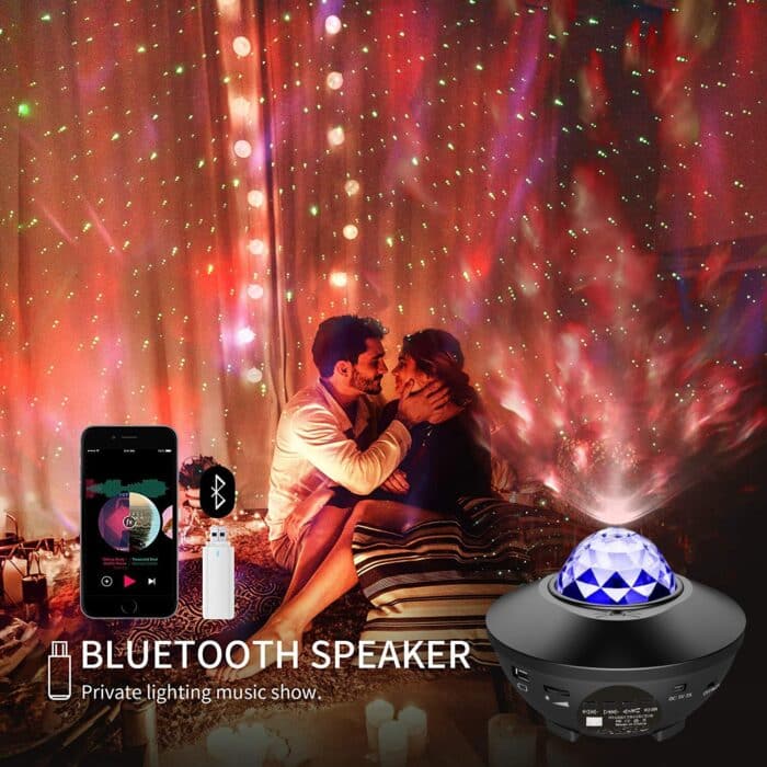 Projector Night Light Rotating Sky Moon Lamp Galaxy Lamps Home Bedroom