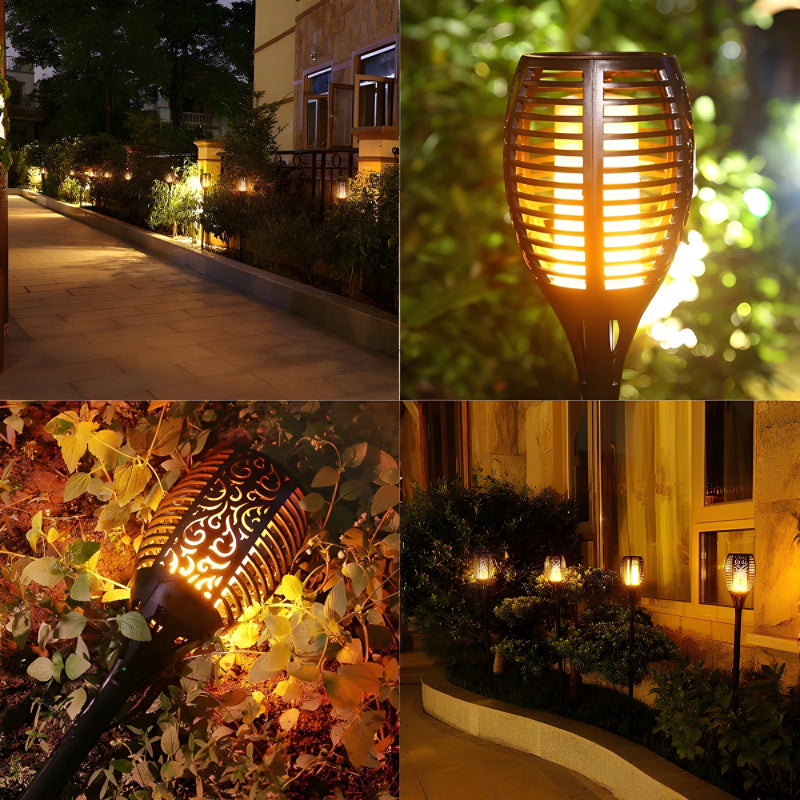 XF-6017 Solar Flame LED Light Lamp Enhance Your Outdoors With Stunning Decoration